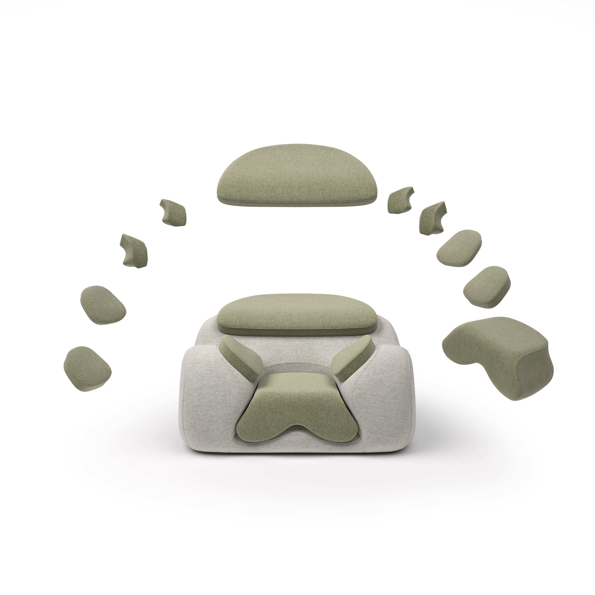Oyster Elevate Cushion - Loro Piana