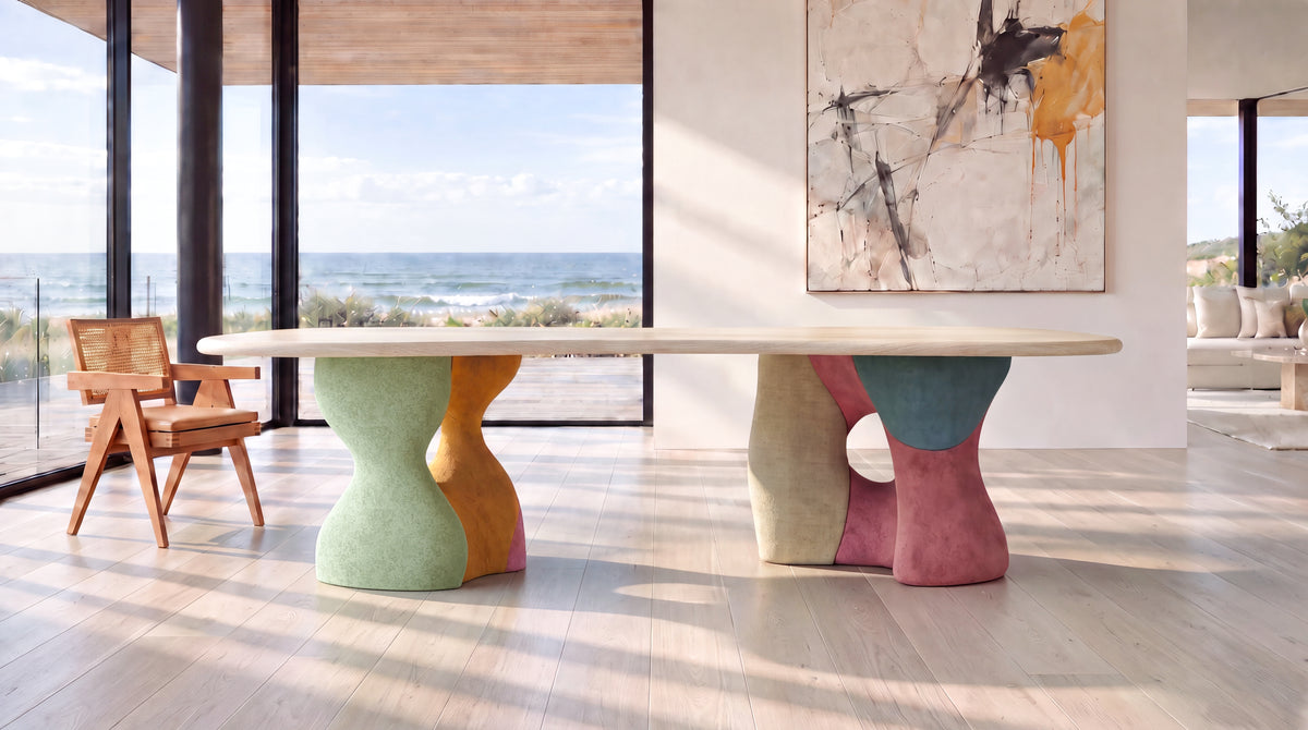Impressions II shown in a light-filled coastal interior study.