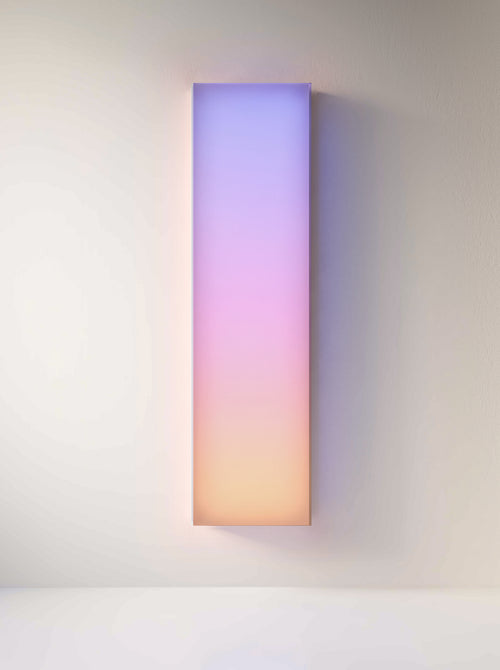 Circadia wall light in a lavender-to-peach color study